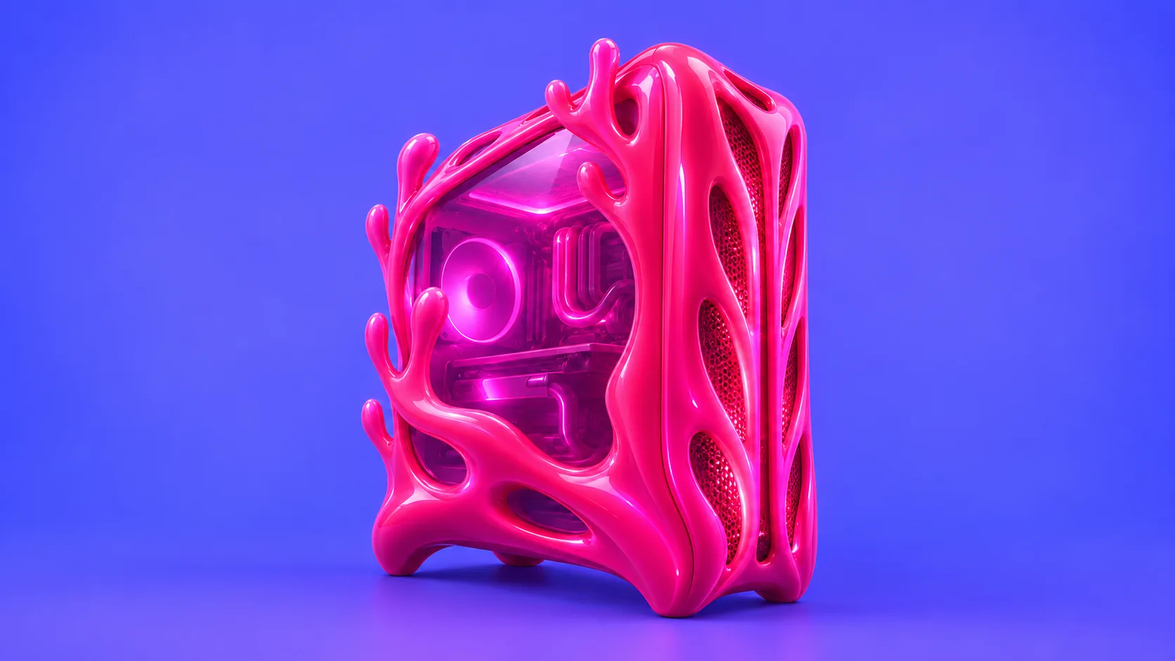 Bright abstract editorial artwork